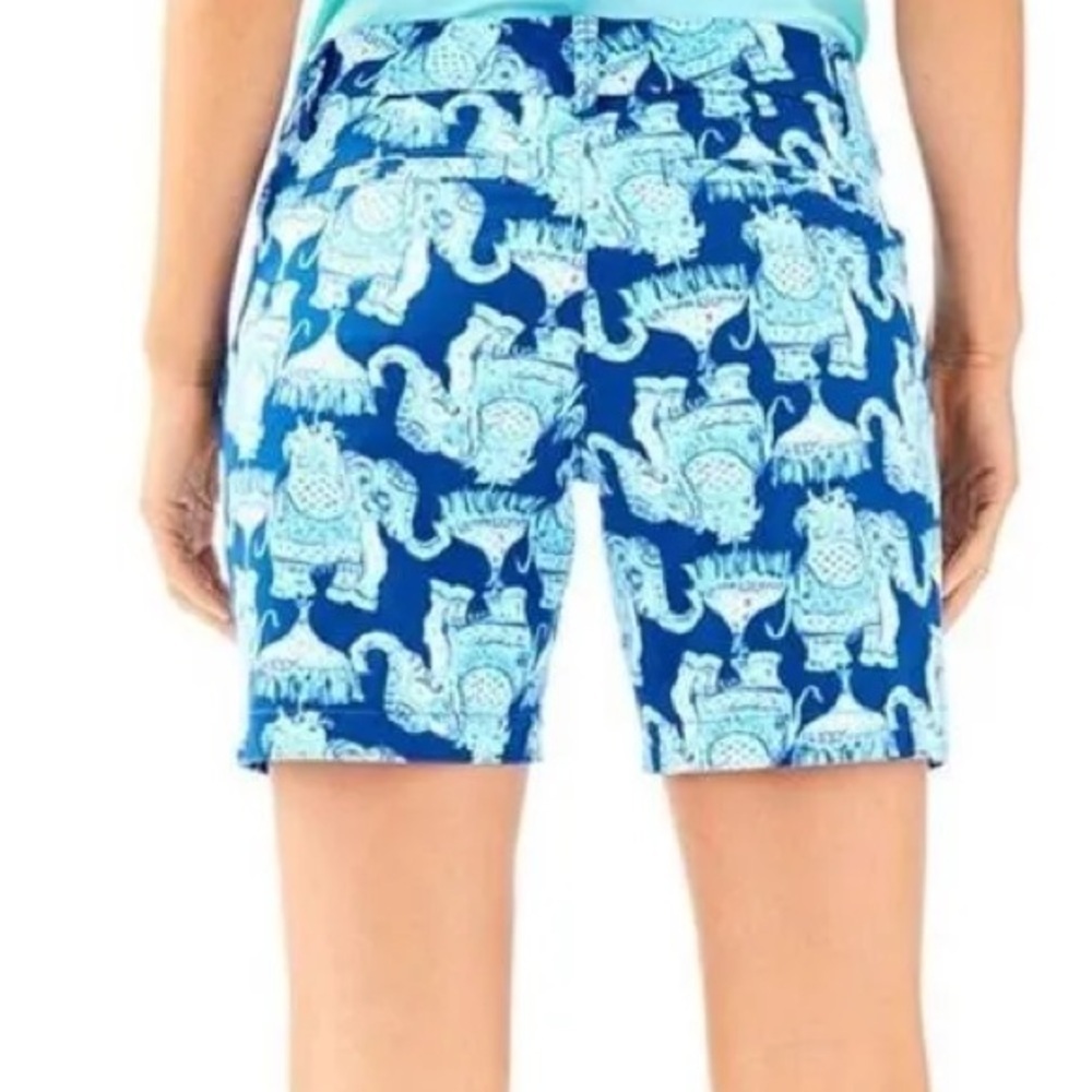 Lilly Pulitzer Jayne Stretch 7” Shorts Deep Indigo Joy Ride (108)